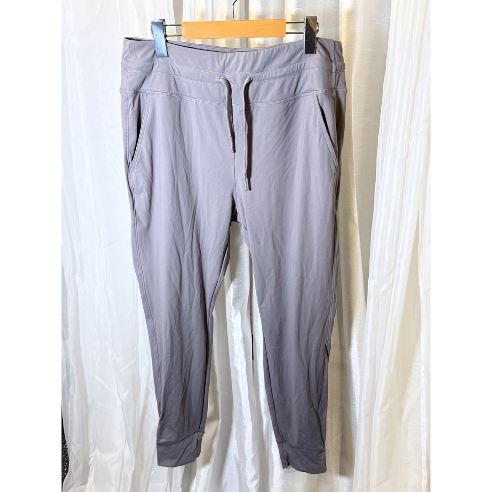 Halara Joggers Womens XL Petite Purple High Waisted Drawstring Pockets Cuffed